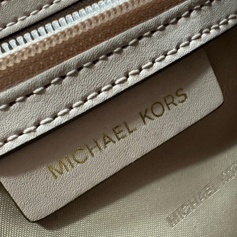 Michael Kors Selma Pink Leather Studded Firework Celestial Crossbody Bag RARE LE - Picture 10 of 11